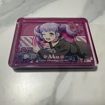 뱅드림 우타가와 아코 트레이딩 리퀴드 홀로그램 아크릴 블록
