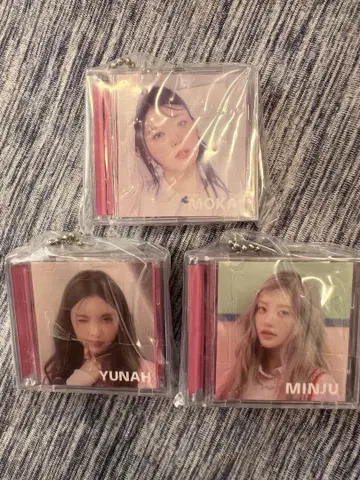 K-POP 아이돌 키링 세트 MOKA YUNAH MINJU CD