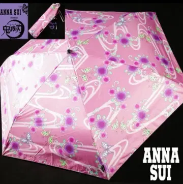 미사용 ANNA SUI 양산 우천 겸용 귀멸의 칼날 코쵸우 시노부