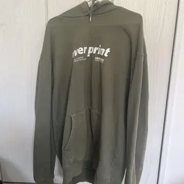 오버프린트 후드티