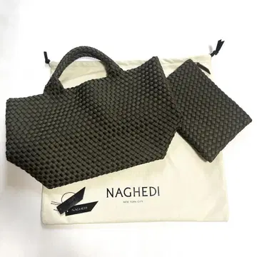 새상품 NAGHEDI 나게디 토트백 미디엄 사이즈 올리브