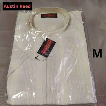 오스틴 리드 Austin Reed 반팔 셔츠 M 크림색 스트라이프