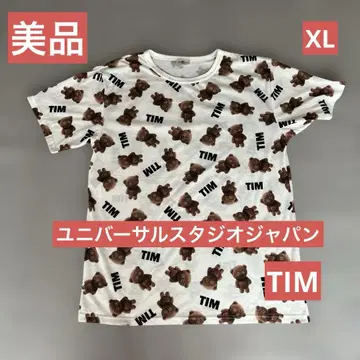 새상품급 유니버셜 스튜디오 팀 TIM 올 패턴 티셔츠 XL 미니언즈