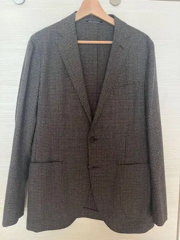 유나이티드 애로우즈 REDA 체크 무늬 자켓 브라운 계열