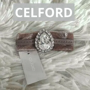 새상품 CELFORD 이소재 리본 비쥬 브로치 머리핀