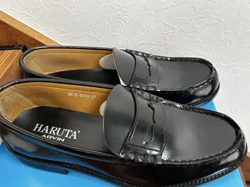 HARUTA ARVIN 블랙 로퍼 27cm EEE