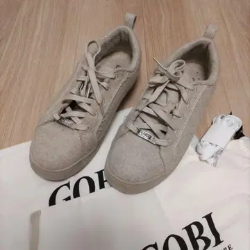 GOBI 베이지 몽골 캐시미어 스니커즈 42 사이즈