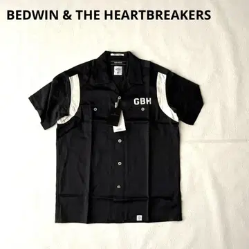 새상품 베드윈 GBSKINS 볼링 셔츠 블랙 S 상당 레이온