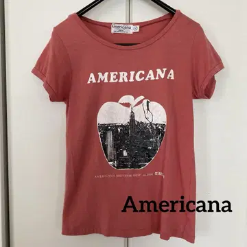 Americana 애플 디자인 반팔 티셔츠