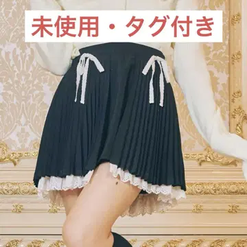 (Me roir/미로와르) 아코디언 플리츠 랩 스커트 - 블랙