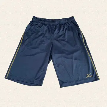 MIZUNO 미즈노 하프 팬츠 XL 사이즈 허리 밴딩 자수 로고