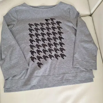 미사용 새상품 마리코가 긴팔 티셔츠 그레이스 스팽글 포함