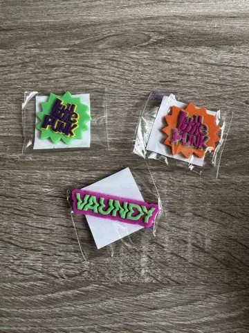 Vaundy 캡슐 토이 로고 마그넷 3개 세트