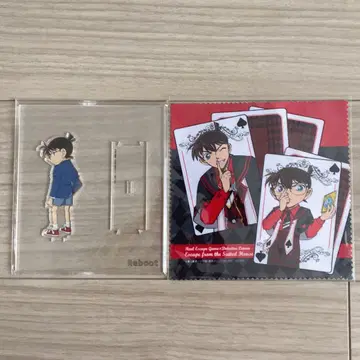 명탐정 코난 에도가와 코난 CD 한정판 아크릴 스탠드 안경닦이