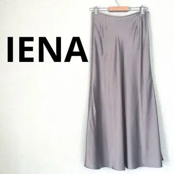 이에나 IENA 새틴 슬릿 스커트 광택 베이지