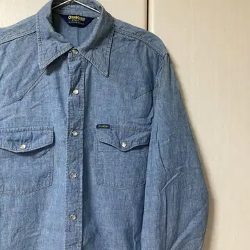 70's VINTAGE OSHKOSH 데님 셔츠 USA제