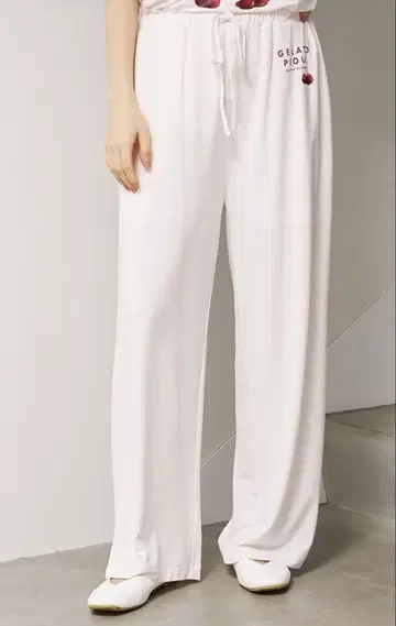 젤라또피케 [접촉 냉감] COOL 레이온 디저트 로고 롱 팬츠