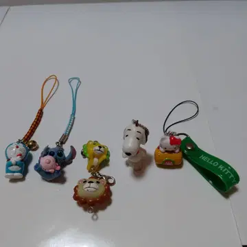 캐릭터 스트랩 6개 세트