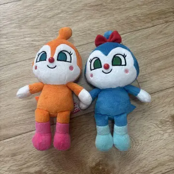호빵맨 봉제 인형 프리치 콩 짤랑이 코킨