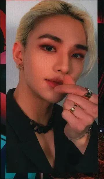 StrayKids Circus Hyunjin 트레이딩 카드 검은색 테두리