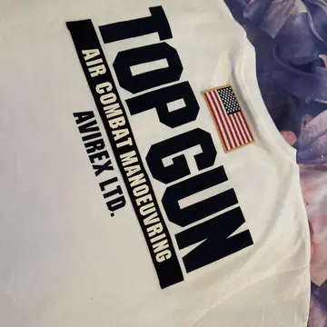 아비렉스 TOP GUN 티셔츠 화이트
