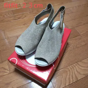 fitfit 라메 믹스 샌들 23cm