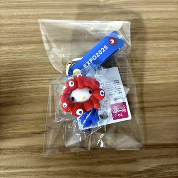 헬로키티 밉밉 마스코트 스트랩 키링 엑스포 한정판