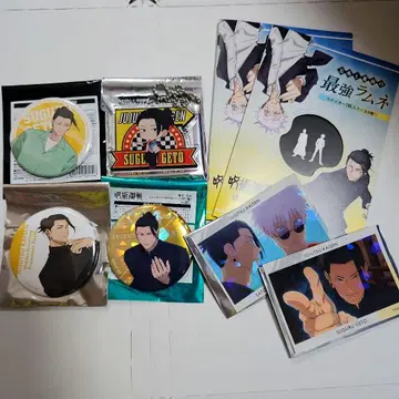 주술회전 캔뱃지 아크릴 키링 TSUTAYA 게토 스구루 카페 여름