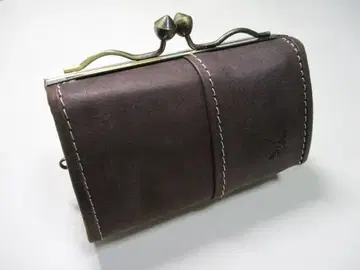 새상품 코인 케이스 아인소프 동전 지갑 가마구치 여성용 천연 가죽 트렁크