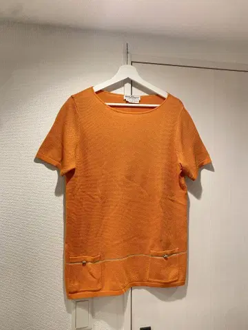 vintage 페라가모 반팔 니트 얇은 소재 코튼 셔츠 이탈리아제