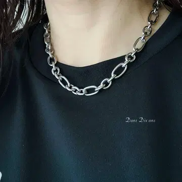 금속 알레르기 방지 스테인리스 체인 / 미들 청키 체인 목걸이