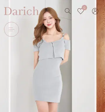 Darich 앙상블 니트 미니 원피스