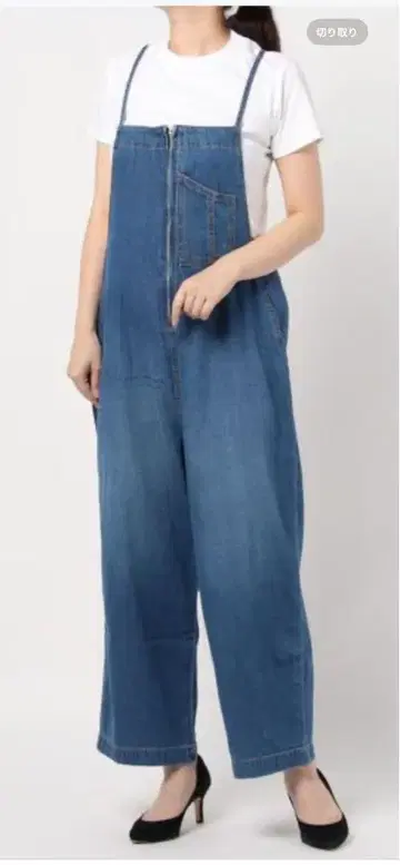 사만다 모스모스 블루 ECO 데님 뒷면 리본 살로펫 블루
