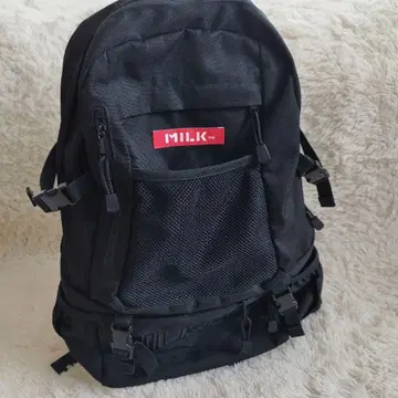 MILKFED 밀크 페도 블랙 백팩 레드 새상품급