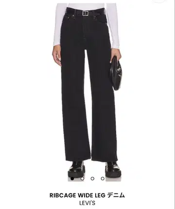 Ribcage Wide Leg 데님 블랙 29인치 새상품