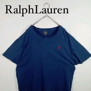 Ralph Lauren 네이비 V넥 티셔츠 XL 무지