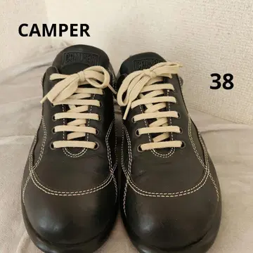 Camper 캠퍼 페로타스 블랙 가죽 사이즈 38