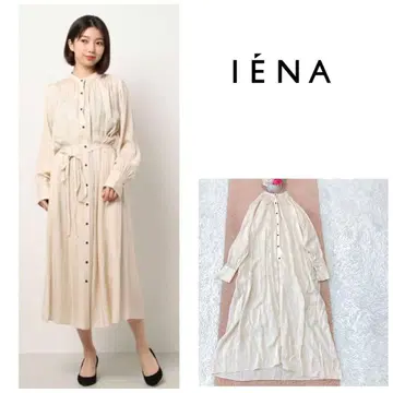520 IENA 이에나 레이온 트윌 개더 원피스 롱
