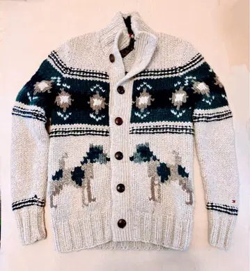 Tommy Hilfiger] 노르딕 무늬 니트 가디건