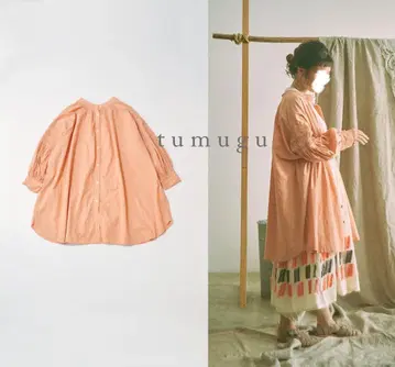 tumugu 츠무구 푹신푹신 코튼 2way 튜닉 셔츠