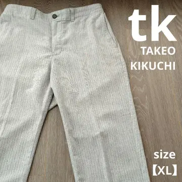 tk 다케오 키쿠치 마 혼방 8부 크롭 팬츠 남성용 XL