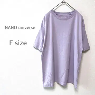 나노 유니버스 NANO universe 티셔츠 여성용 상의 연보라