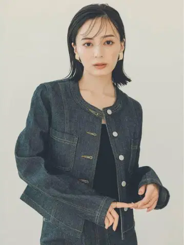 노카라 데님 자켓 네이비 M 사이즈
