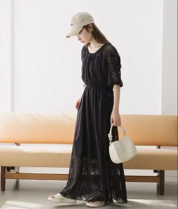 kastane 컷 레이스 개더 원피스 사이즈 1