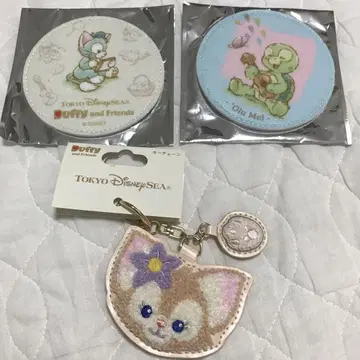 닷피와 프렌즈 스트랩과 코스터 세트