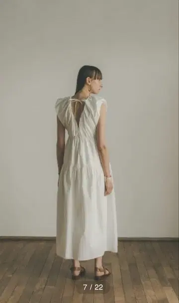 클라네 퍼프 슬리브 롱 원피스 사이즈 0