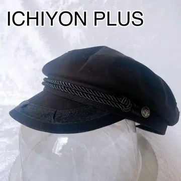 ICHIYON PLUS 코튼 폴리 마린 헌팅 캡 블랙