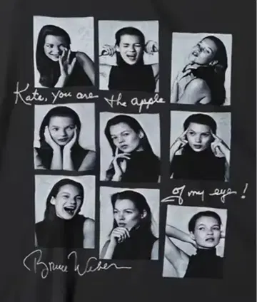 블루스웨버 사진 케이트 모스 티셔츠 Kate moss 모델