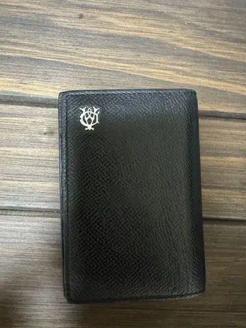 던힐 블랙 가죽 카드 케이스