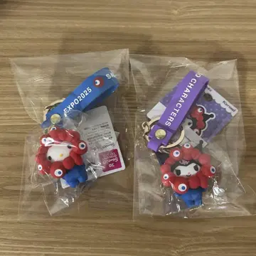 키티 쿠로미 같은 것 2개 변경 가능 엑스포 키링 세트